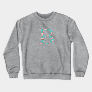 Beta Rose Letter Crewneck Sweatshirt